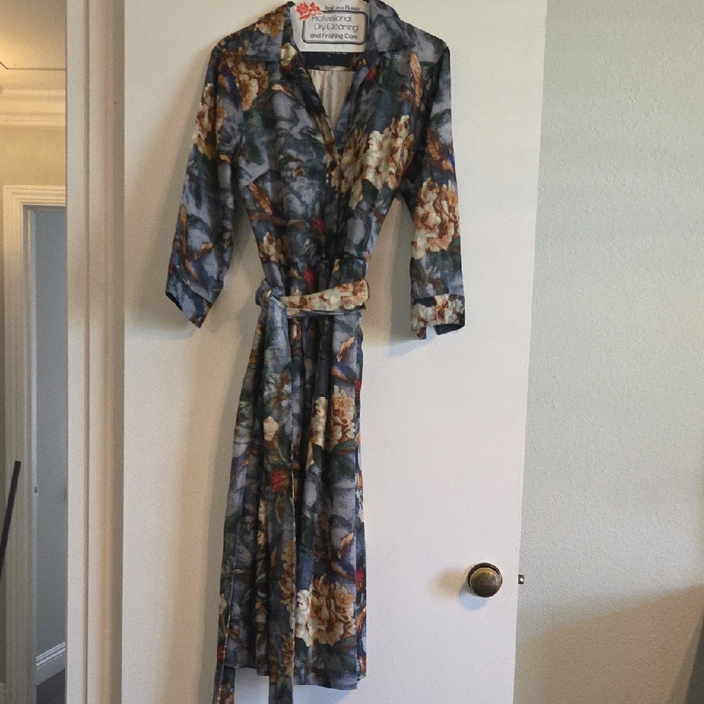 Samantha Sung Floral Long Sleeve Dress